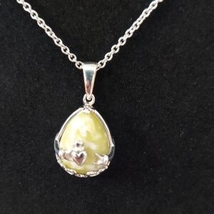 Teardrop Claddagh Necklace